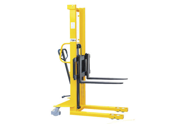 Kalite  Flexible Manual Hydraulic Stacker , Manual Stacker Pallet Truck 1235mm ​Turning Radius Fabrika